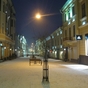 Photos of Chernivtsi at night.