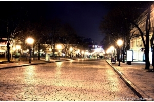 Deribasovskaya street in Odessa