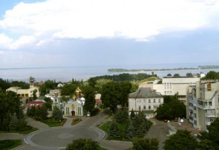 Ukraine. Cherkassy wonderful view to the Dnipro